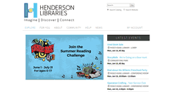 Desktop Screenshot of hendersonlibraries.com